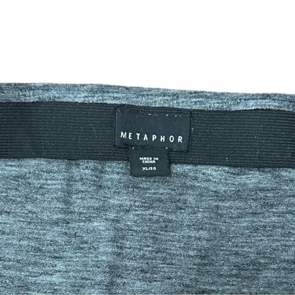 Set of 2- Metaphor Skirts- Gray Heather / Black & White Stripe- Size XL - Picture 3 of 6